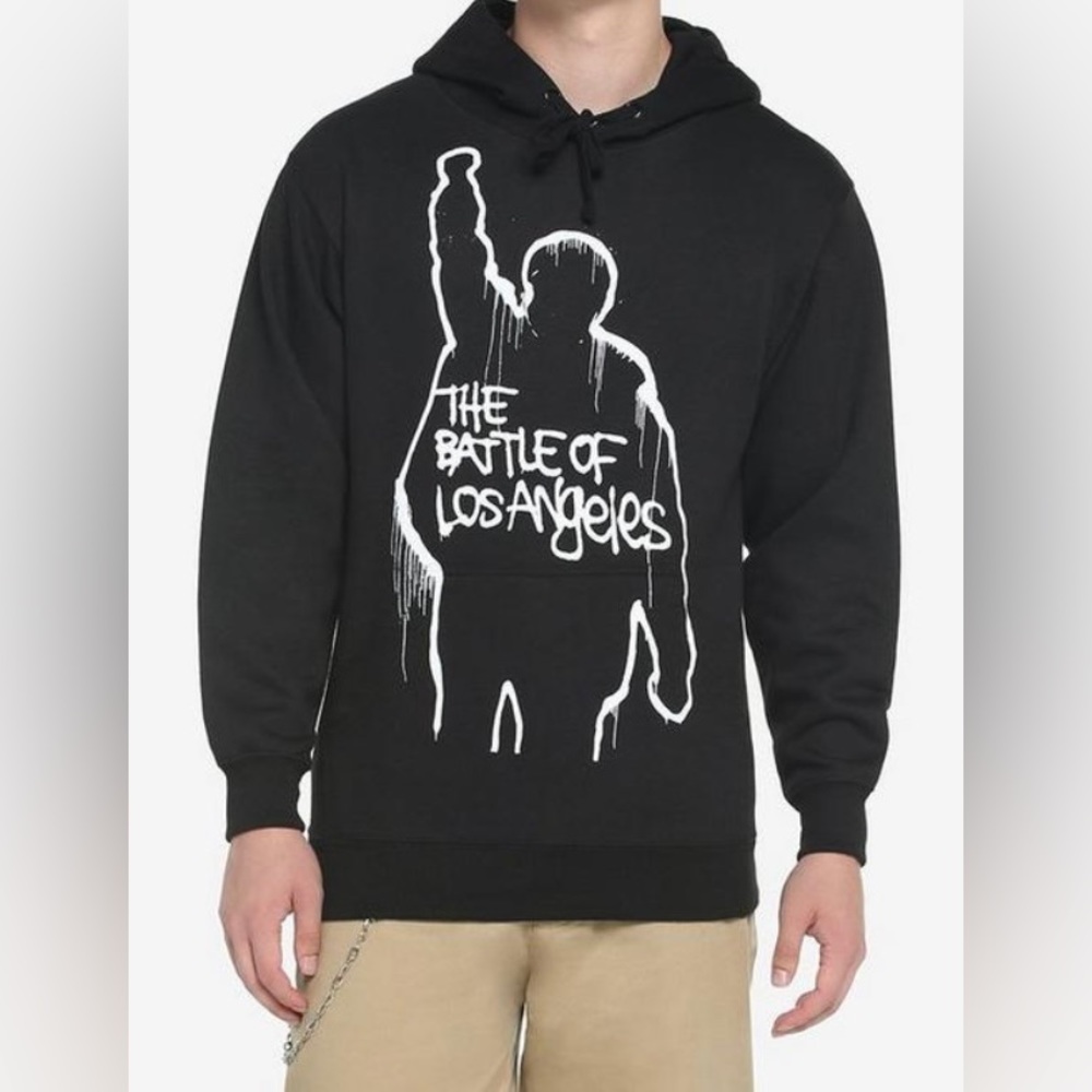 NWT Rage Against The Machine The Battle Of Los Angeles Hoodie 🆕 Hot Topic sz M